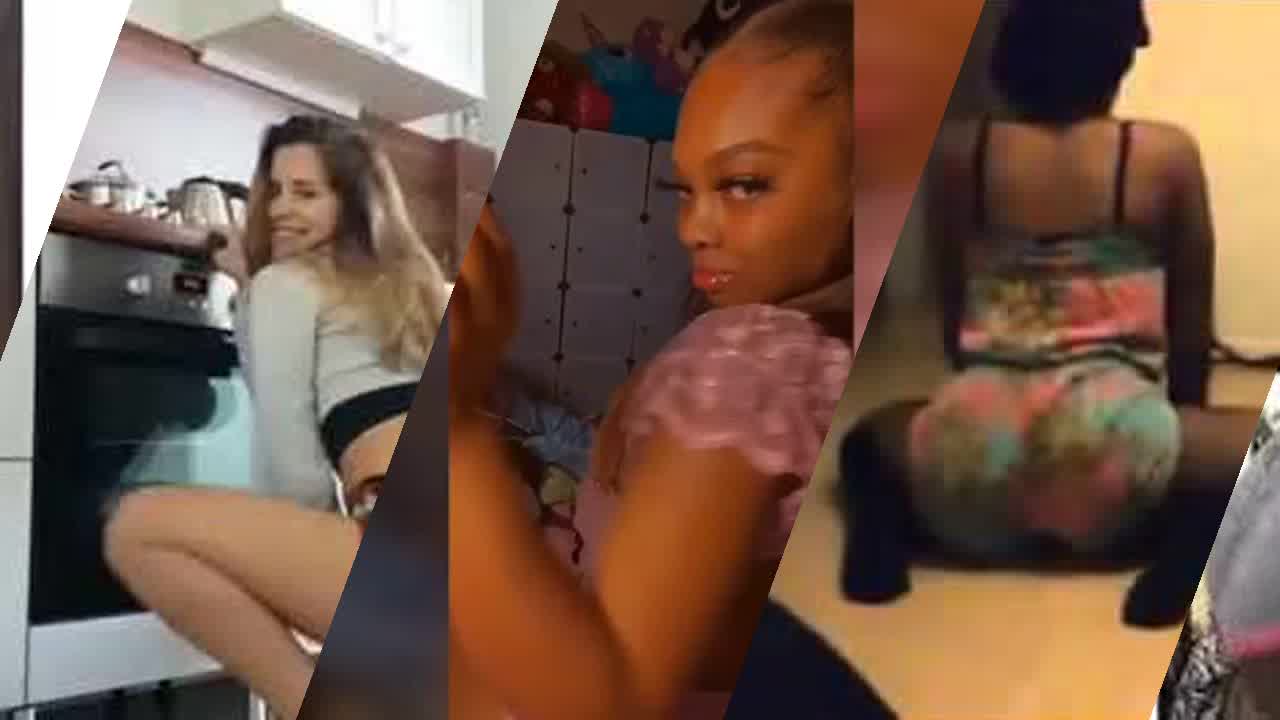 2 big booty ebonys twerking